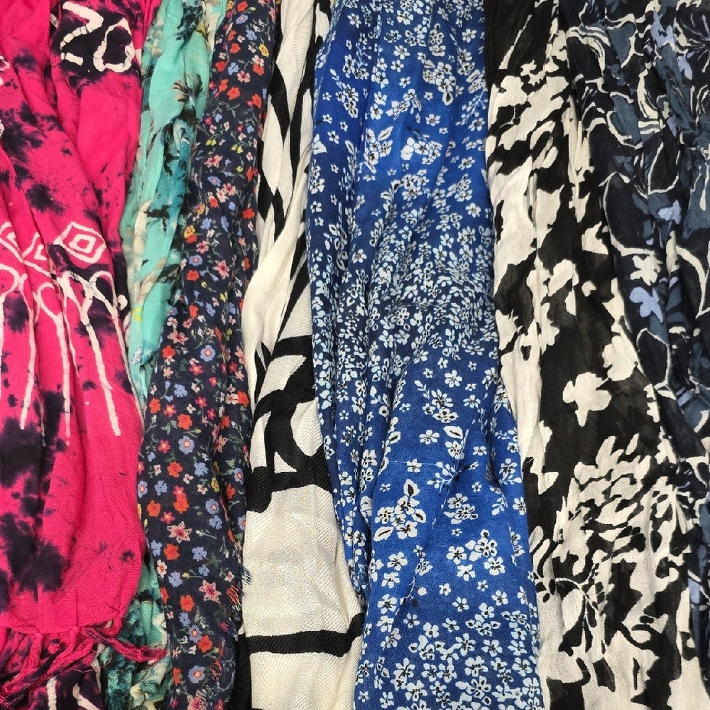 Colorful Patterned Scarves Collection - Picture 2 of 2